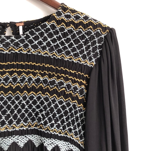 Free People Late Night Picnic Smock Dress - Picture 8 of 8